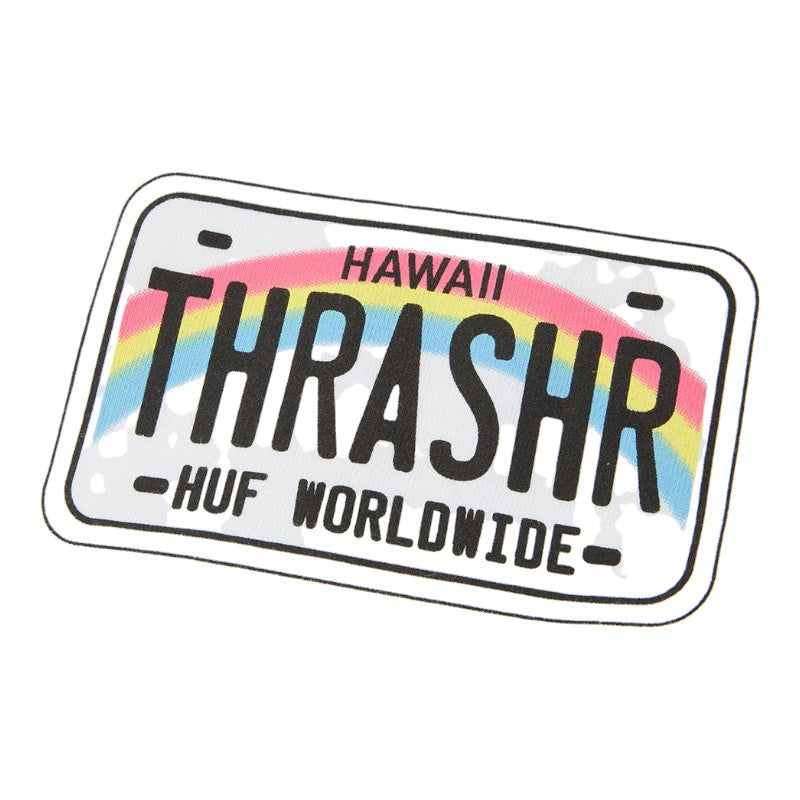 Huf X Thrasher License Plate Tee - White
