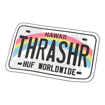 Huf X Thrasher License Plate Tee - White