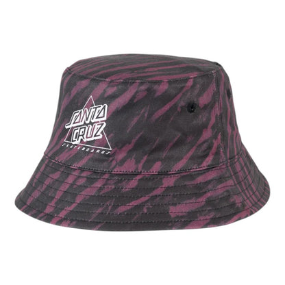 Santa Cruz Not A Dot Hollow Youth Reversible Bucket Hat - Maroon