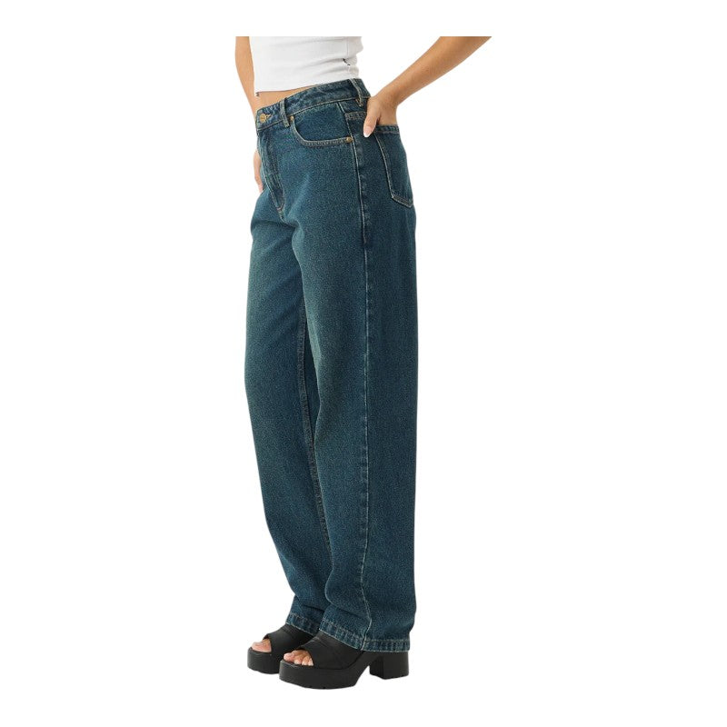 Afends Leila Straight Leg Jeans - Vintage Wash