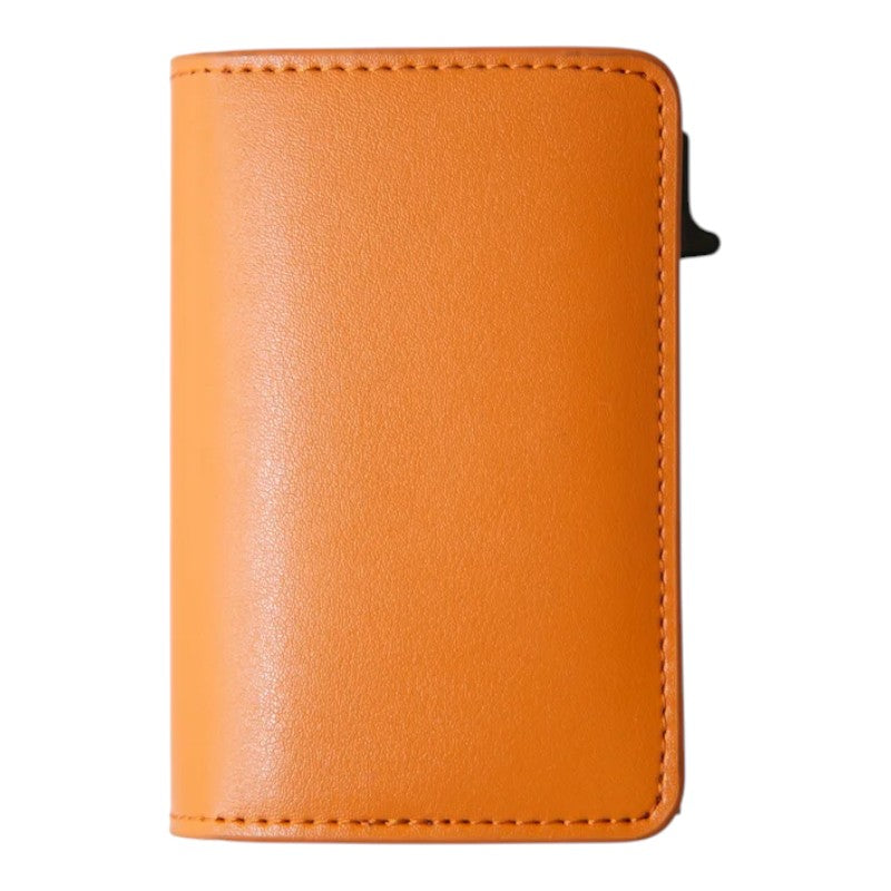 Crate Minimal Leather Wallet - Brown