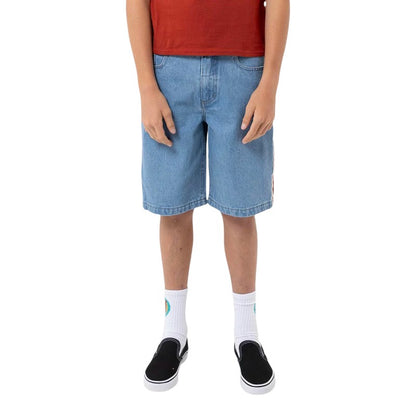 Santa Cruz Youth Fisheye Jean Short - Mid Blue