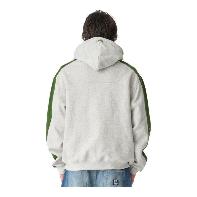 Xlarge College Star Hood - Snow Marle