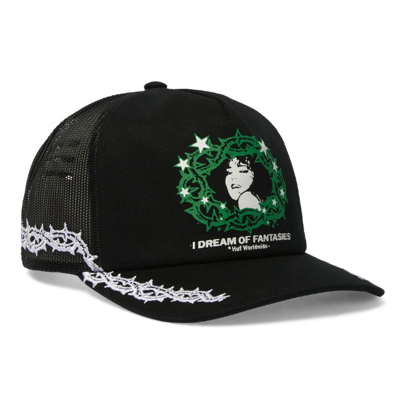 HUF Fantasies Trucker - Black