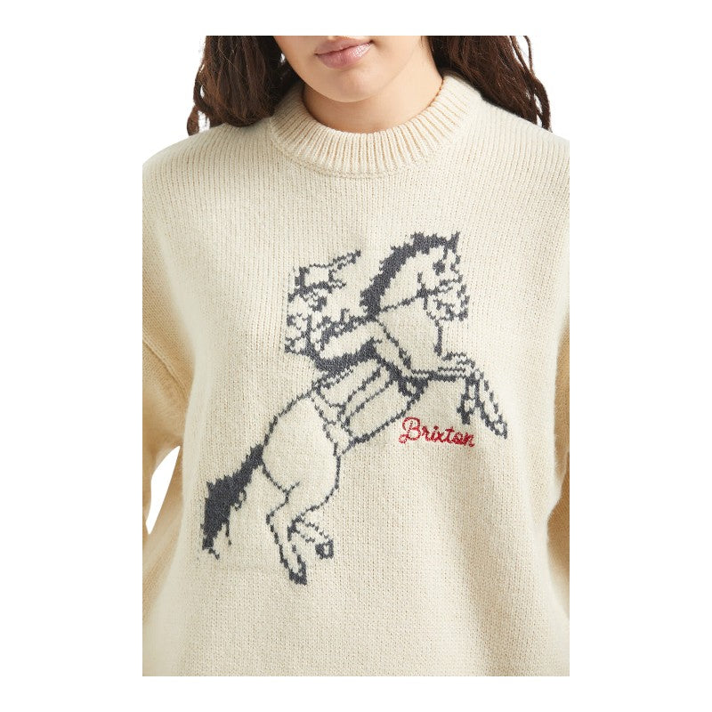 Brixton Ranching Club Sweater - Whitecap