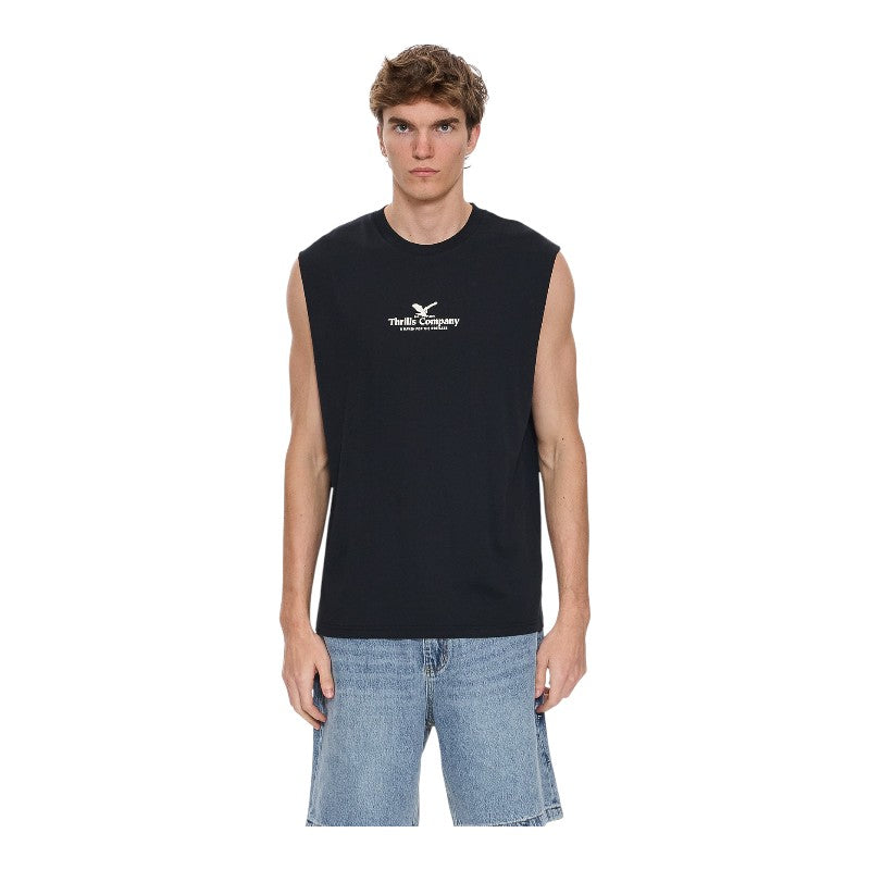 Thrills A Haven For The Restless Muscle Tee - Washed Black