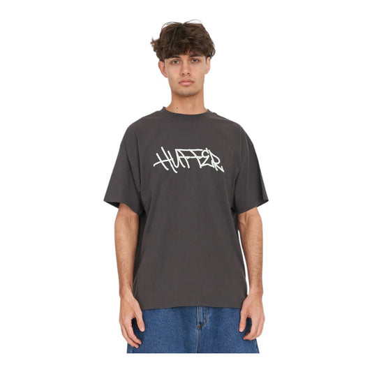 Huffer Block Tee 220/Waves - Charcoal