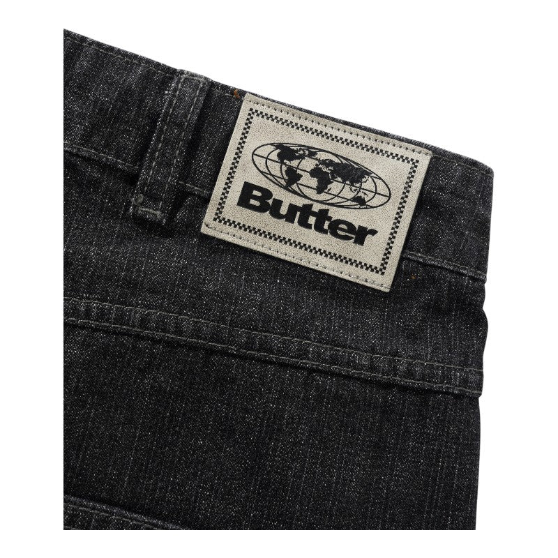 Butter Goods Scorpion Denim Shorts - Slub Black