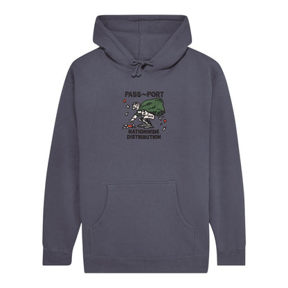 Passport Distribution Hoodie - Dusty Blue
