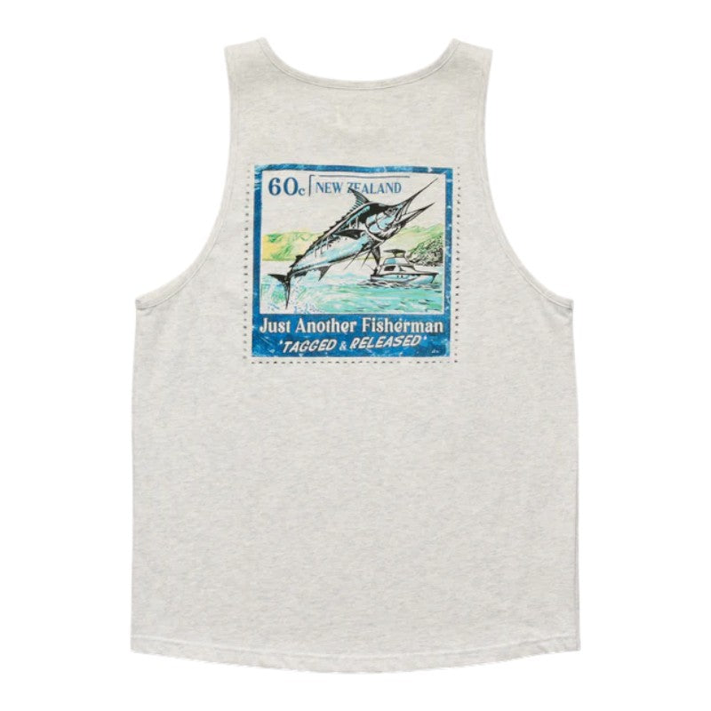 J.A.F Tagged & Released Singlet - Silver Marle