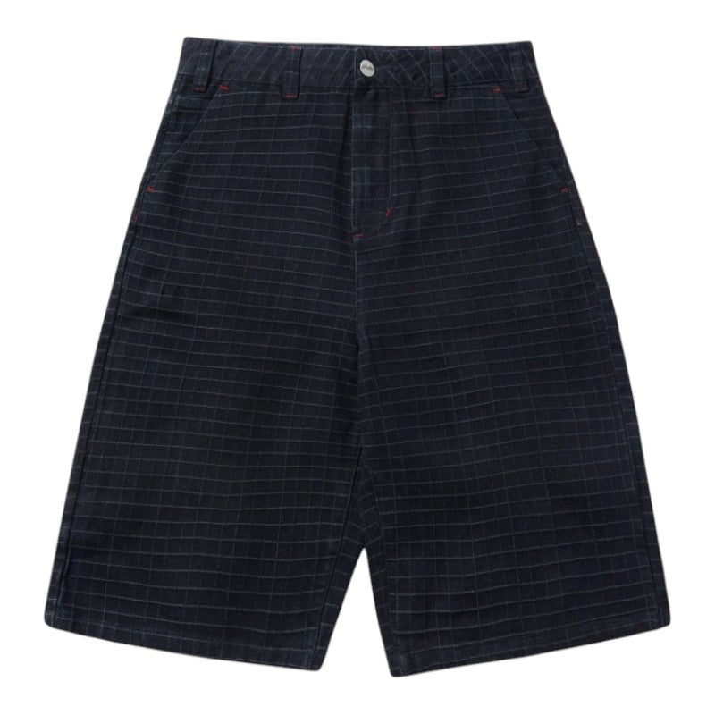 Butter Big Grid Denim Shots - Overdyed Black