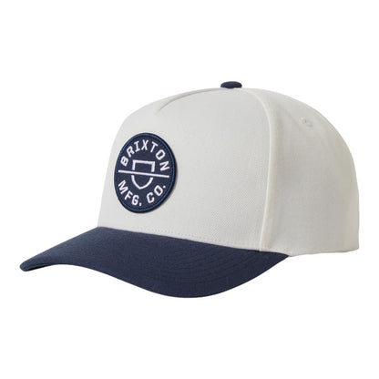 Brixton Crest Netplus Snapback - Mood Indigo/Off White