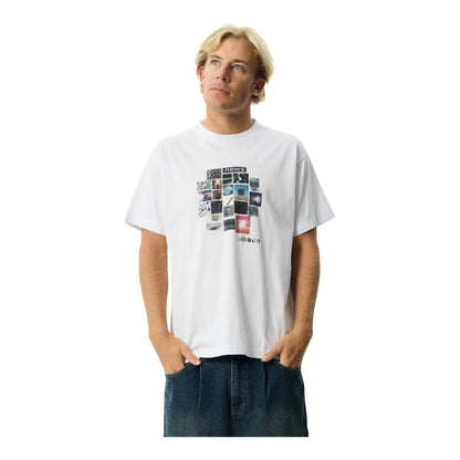 Afends Framed Boxy Tee - White