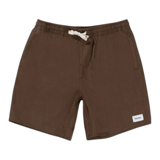 Rhythm Classic Linen Jam Shorts - Chocolate