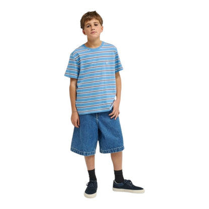 Element Youth Icon Embroidery Tee - Washed Stripes Rivera
