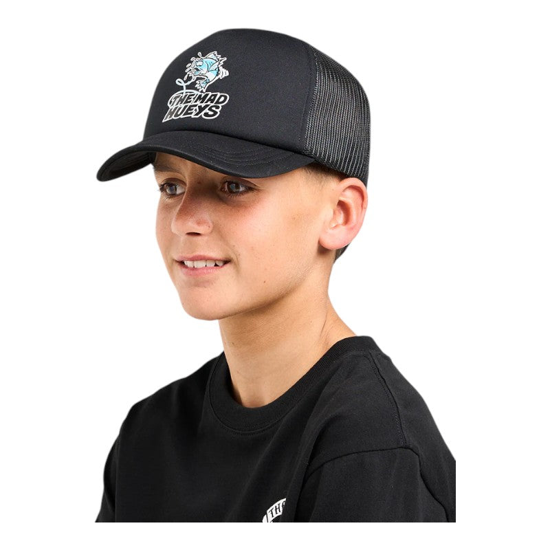 Mad Hueys Great Bite Shark Youth Trucker - Black
