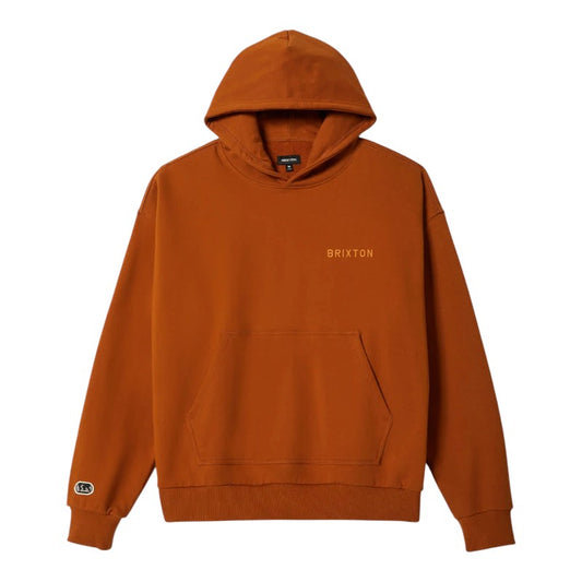 Brixton Embroidered Heavyweight Hood - Rustic Caramel