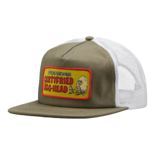 Heroin Certifried Trucker Hat - Olive