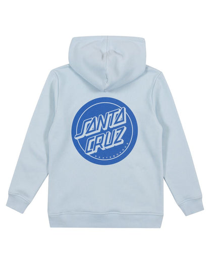Santa Cruz Youth Reverse Dot Mono Hood - Blue