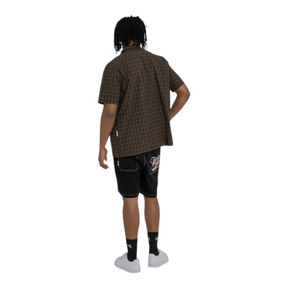 Crate x Popeye Plaid S/S Shirt - Brown/White
