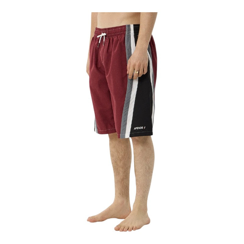 Afends Tallows Swim Short - Burgundy