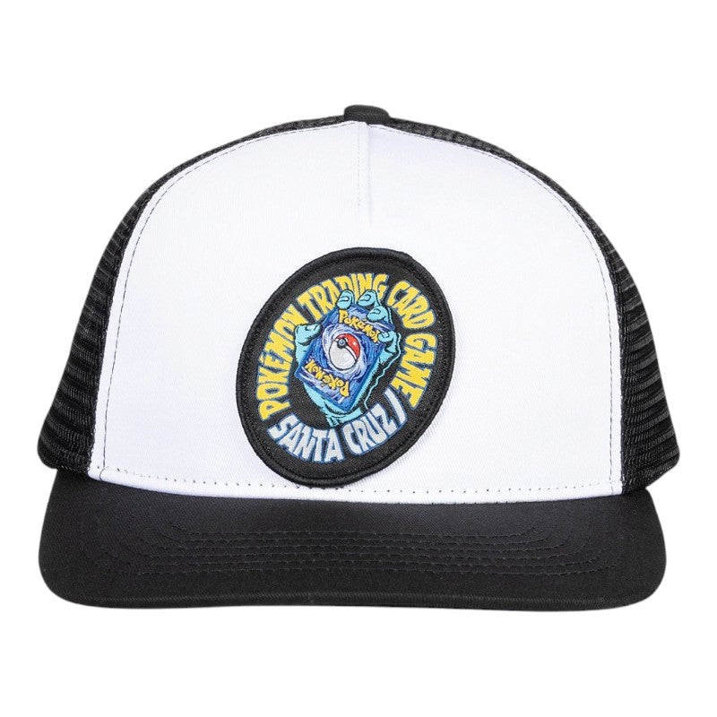 Santa Cruz Pokemon TCG Hand Mesh Trucker Hat - Black/White