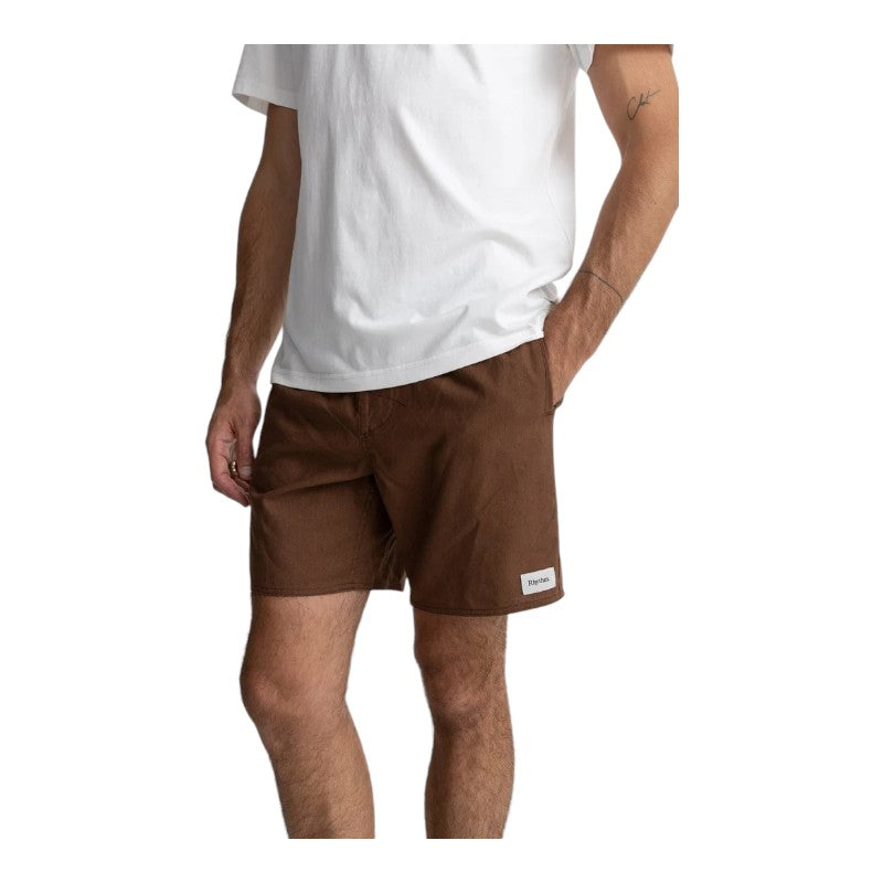 Rhythm Classic Linen Jam Shorts - Chocolate