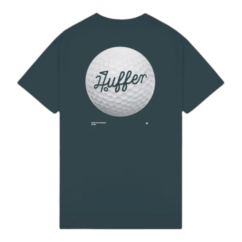 Huffer Block Tee 220/Groove - Golf Green