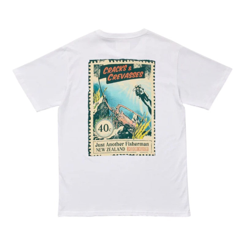 J.A.F Cracks & Crevasses Sea Tee - White