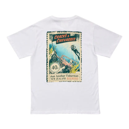 J.A.F Cracks & Crevasses Sea Tee - White