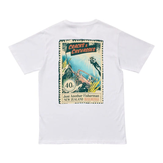 J.A.F Cracks & Crevasses Sea Tee - White
