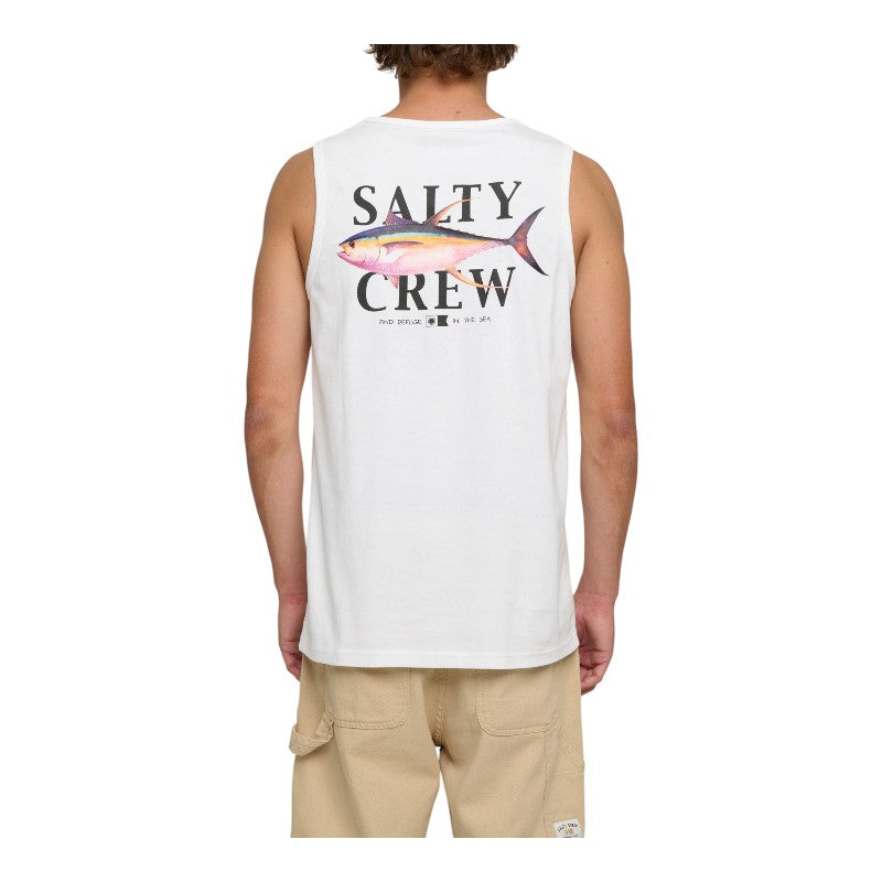Salty Crew Yellow Fin Tank - White