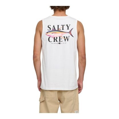 Salty Crew Yellow Fin Tank - White