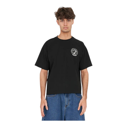 Huffer Block Crop Tee 220/Hotspot - Black