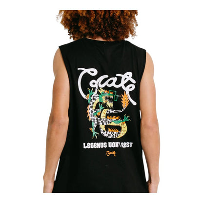 Crate Legends Scripted Muscle Singlet - Black