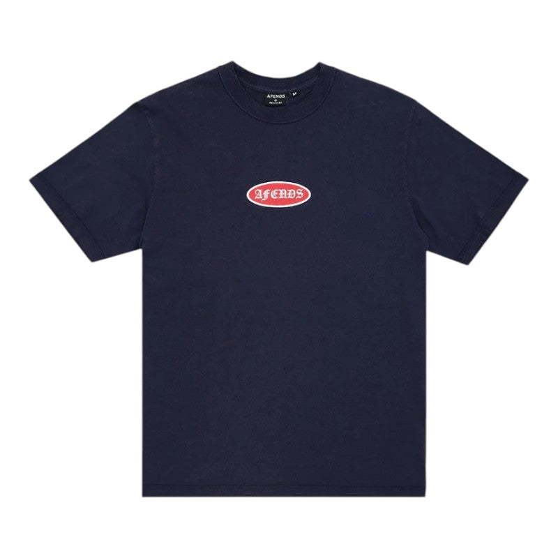 Afends Supply Retro Tee - Washed Deep Sea