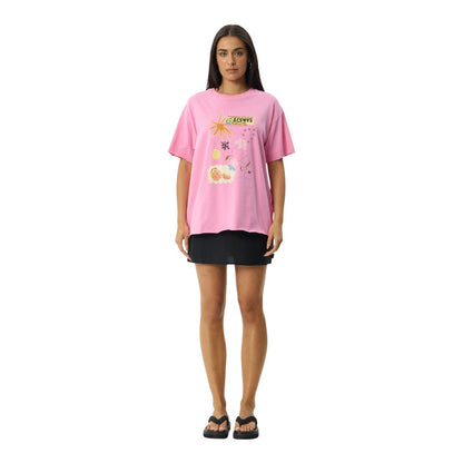 Afends Amalfi Oversized Tee - Pink