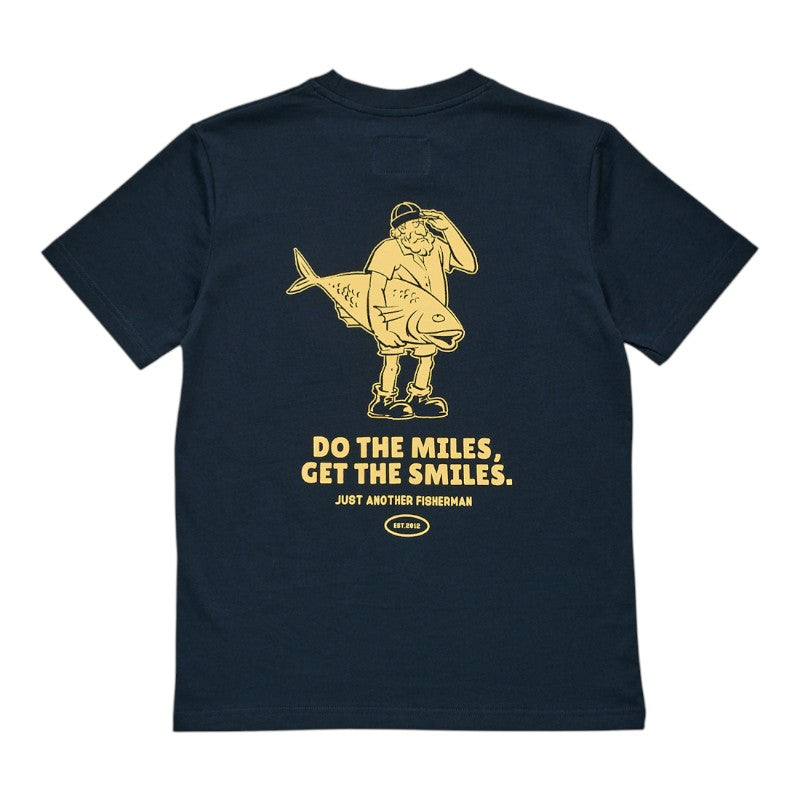 J.A.F Mini Youth Do The Miles Tee - Navy