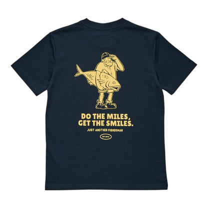 J.A.F Mini Youth Do The Miles Tee - Navy