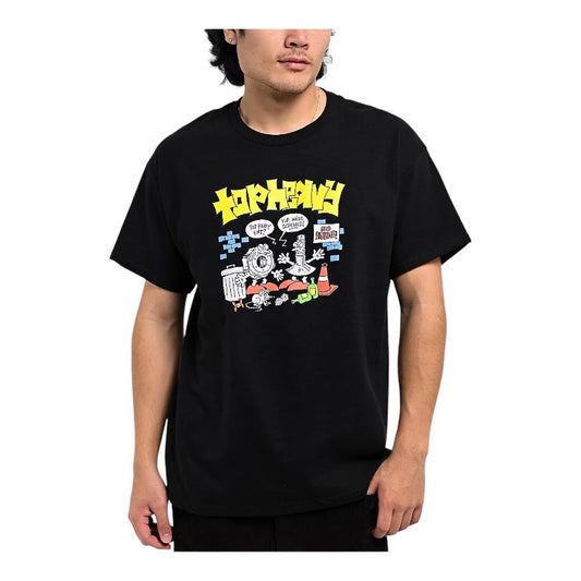 Top Heavy Screwed Tee - Black