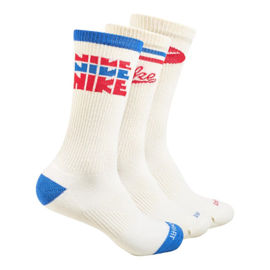 Nike Everyday Plus Crew Lifestyle 3 Pack Socks - White