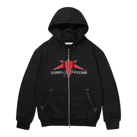 ICHPIG Allstar Zip Up Hood - Black