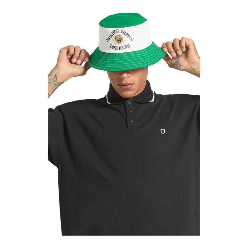 Brixton Eldon Bucket Hat - Green/Off White Morado