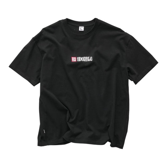 SDouble S Cube Mid Block Tee - Black