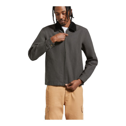 Brixton Mechanic Garage Zip Jacket - Washed Black