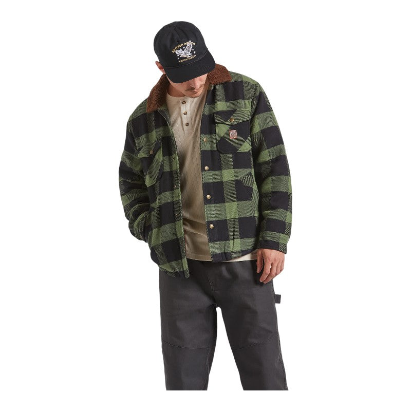 Brixton Durham Lined Jacket - Black/Wild Green