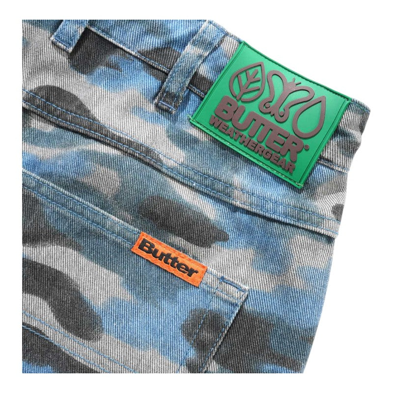 Butter Goods Weathergear Denim Shorts - Motion Camo