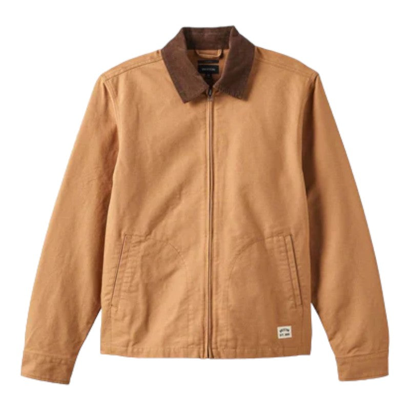 Brixton Mechanic Garage Zip Jacket - Tobacco/Brown