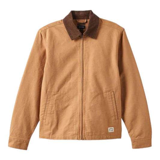 Brixton Mechanic Garage Zip Jacket - Tobacco/Brown