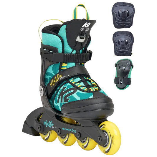 K2 Marlee Pro Pack Inline Skates - Green/Yellow